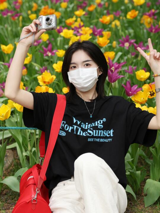 赶在北京大风前看了郁金香🌷