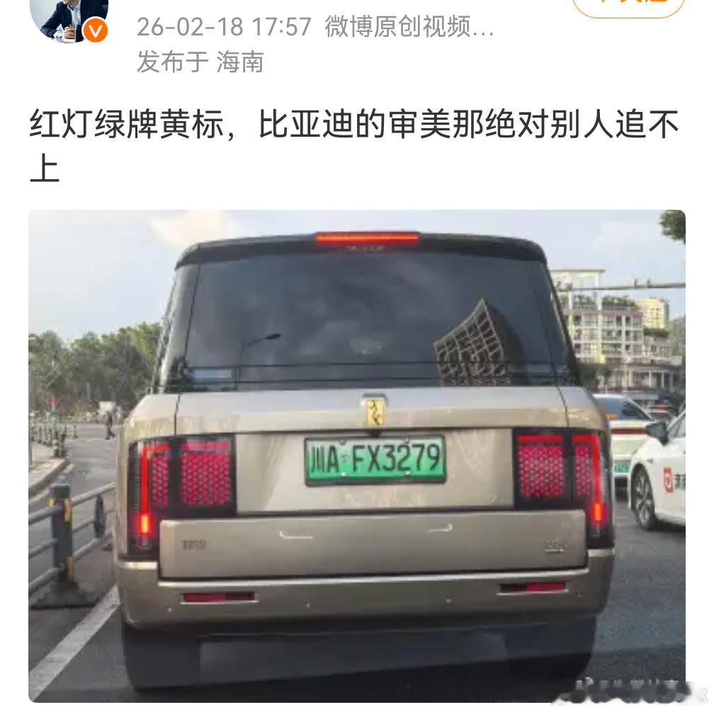 我想问问，新能源车哪台不是红灯绿牌？仰望u8l大v聊车我与汽车的日常