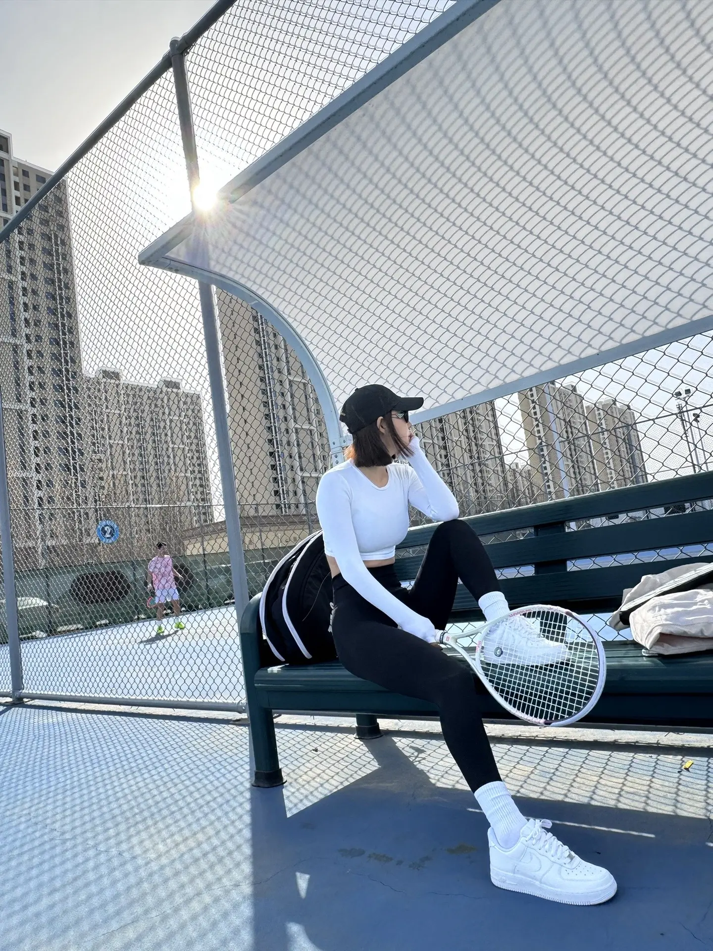 今天风好大 🎾。