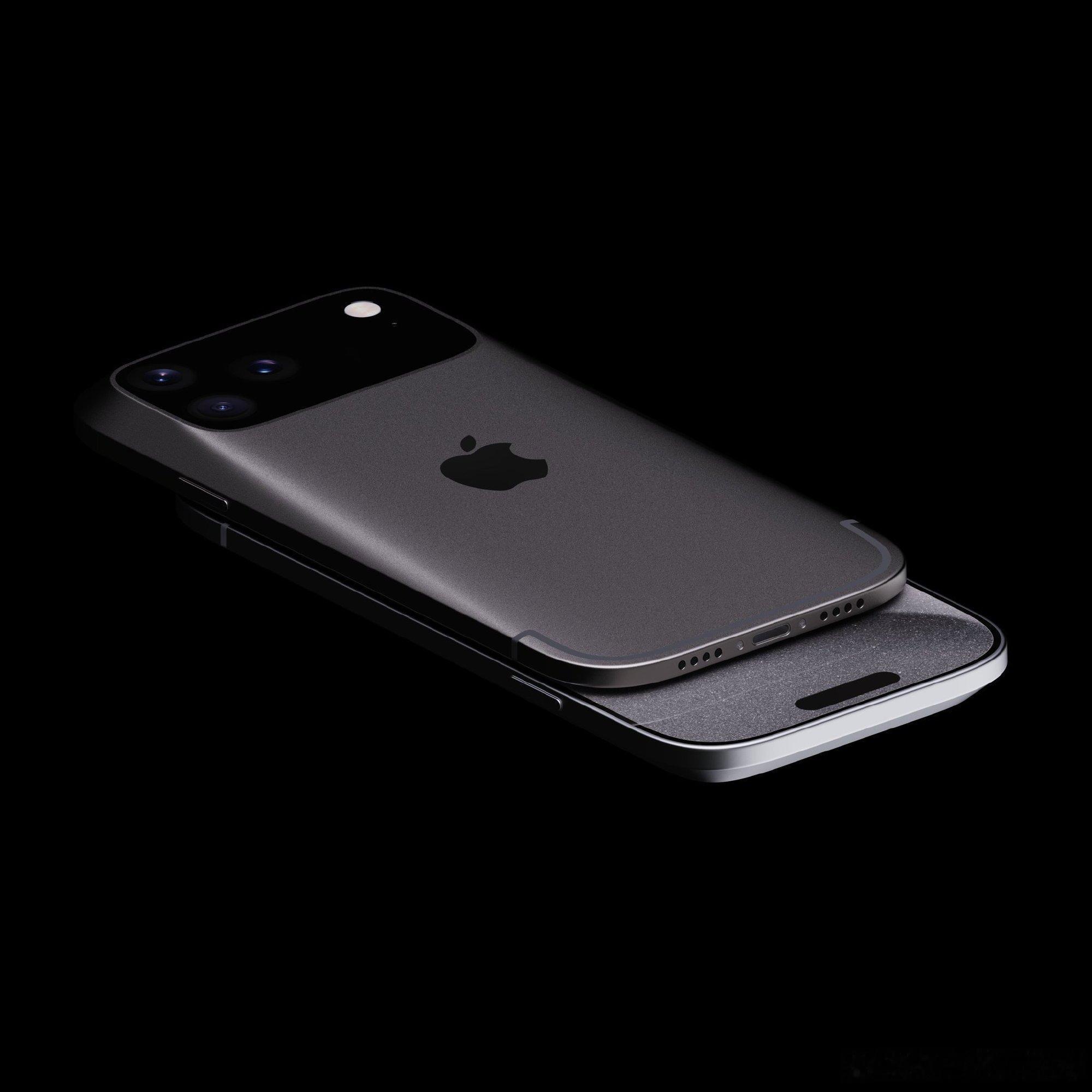 网上流传的iPhone 机身全新设计方案图，应该是网友自己做的概念设计，你觉得怎