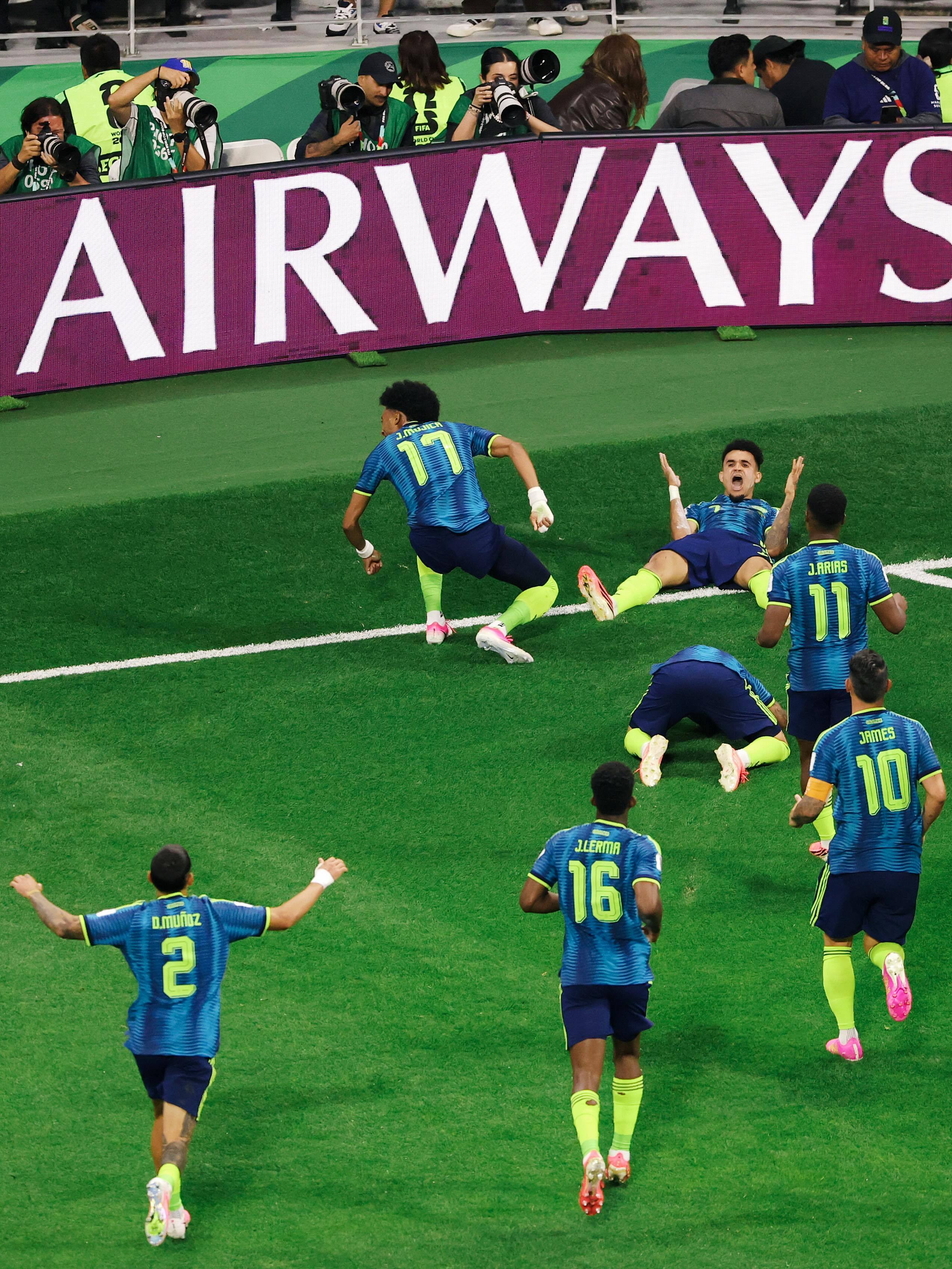 #迪亚斯MVP# 世界杯K组首轮，哥伦比亚3-1战胜乌兹别克斯坦，取得开门红路易