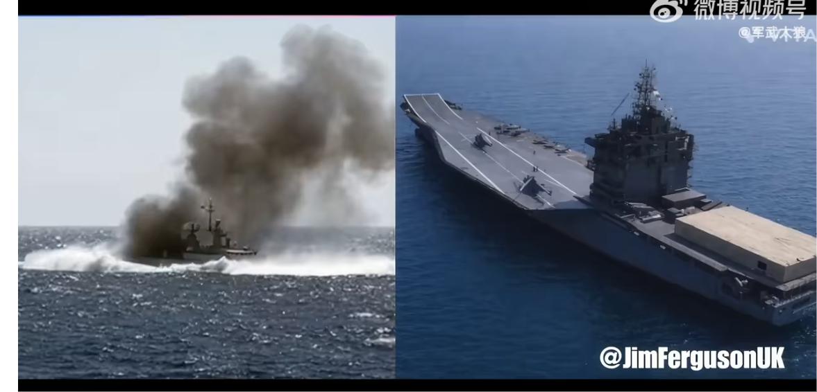航母被炸沉了！
伊朗的无人机航母“IRIS Shahid Bagheri”号遭到