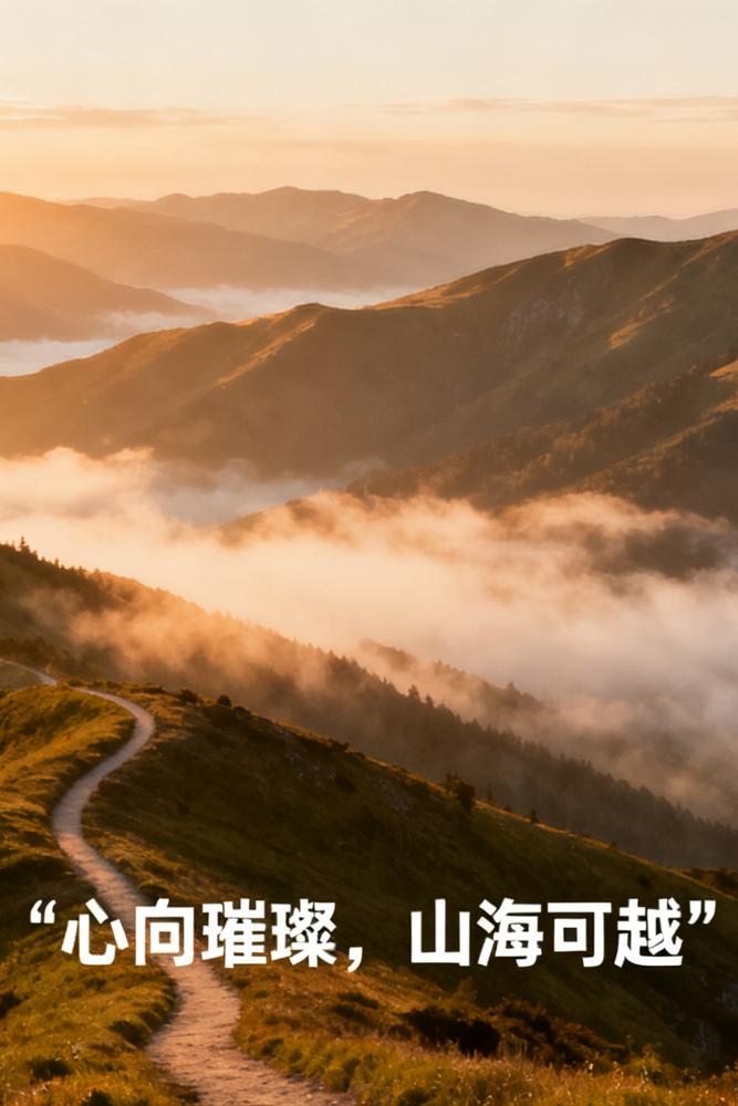 “若你决定灿烂，山无遮，海无拦。”

           ——央视《夜读》百万