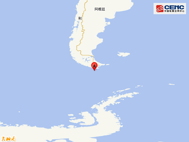 德雷克海峡附近发生7.2级左右地震