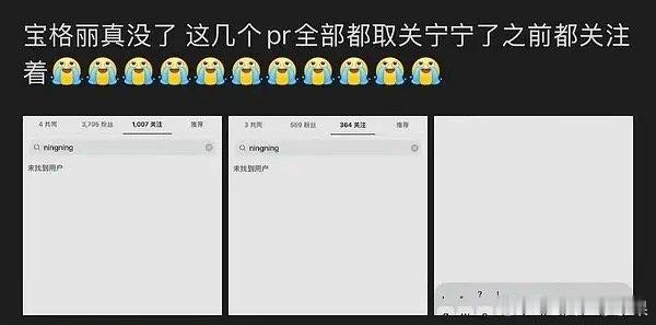 宁艺卓疑似被三个韩区宝格丽pr取关 好快的割席 