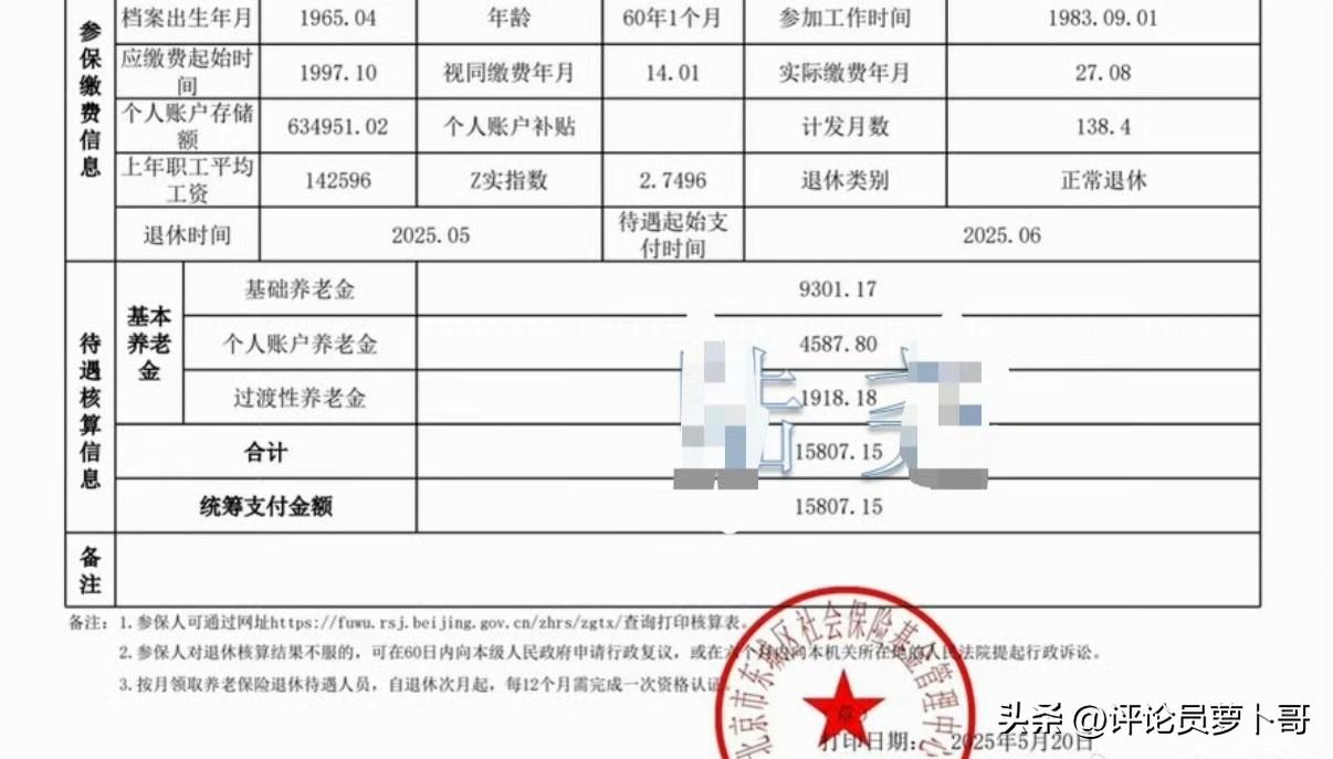 来来来，大家都来学习下。
真实案例！退休金每月能拿到1.5万的人，TA上班时候的