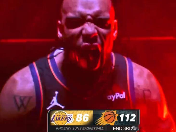 三节太阳112-86领先湖人26分。👀 