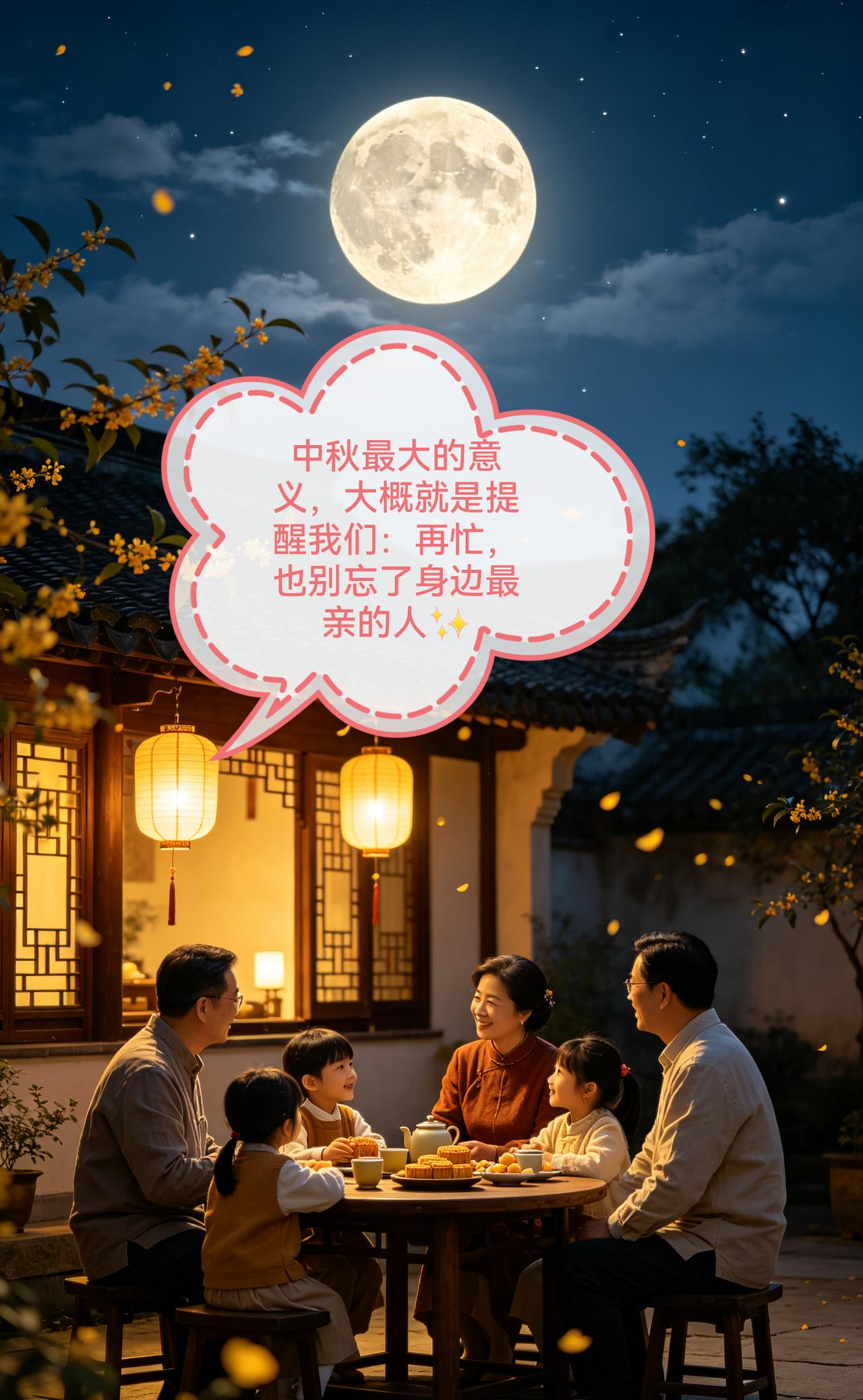 又是一年中秋至，一轮明月挂夜空。
中秋两个字，藏着中国人刻在骨子里的浪漫与牵挂。