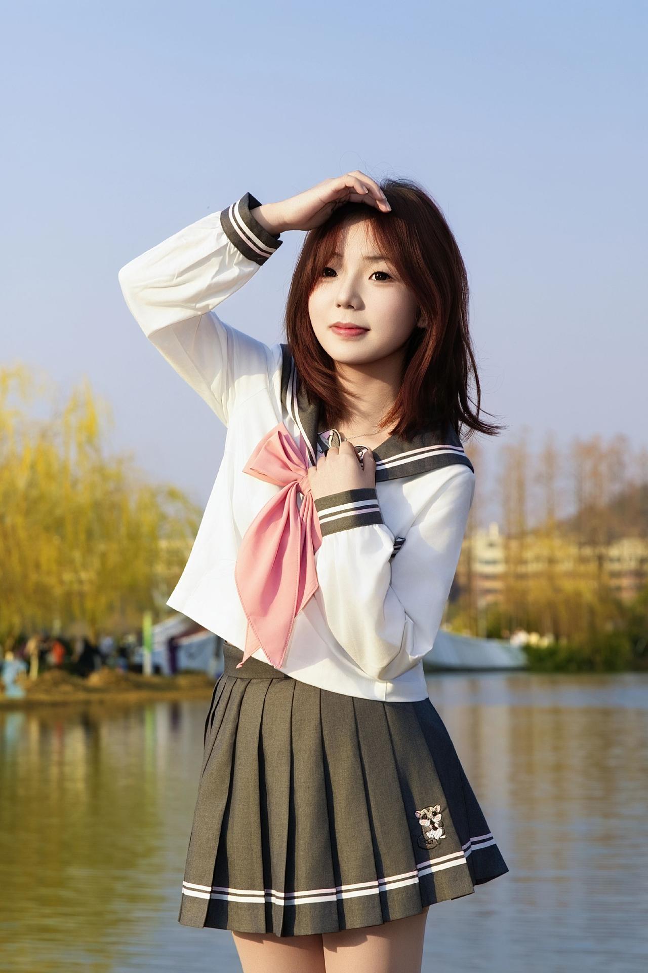 长沙约拍📷-后湖&JK制服
模特：@小᳐魚. 
设备：Canon EOS R6