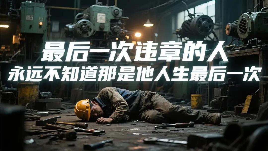 最后一次违章的人，永远不知道那是他人生最后一次

在安全生产领域，有一个残酷却真