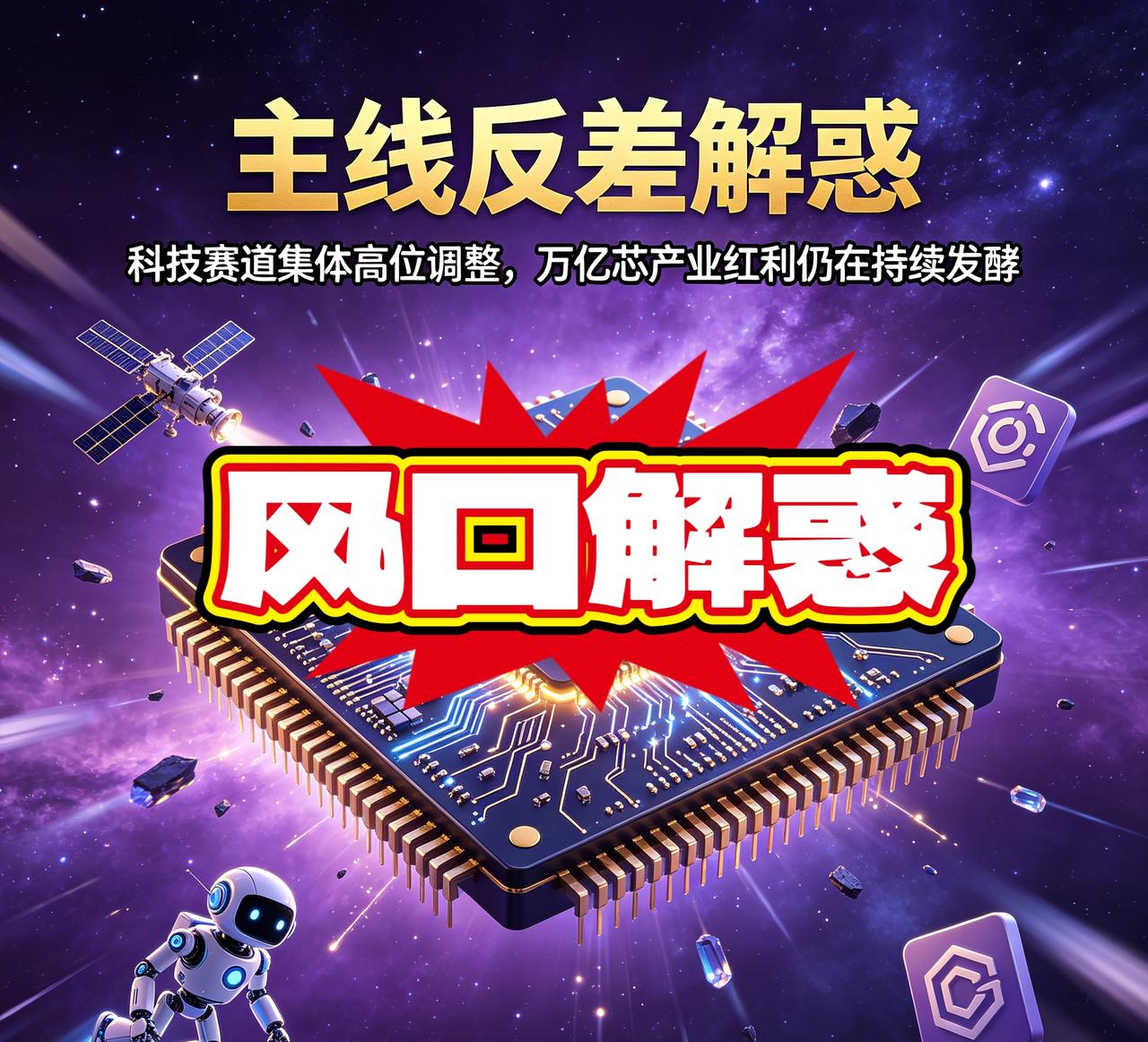 主线反差解惑  ｜  科技赛道集体高位调整，万亿芯产业红利仍在持续发酵
 
提示