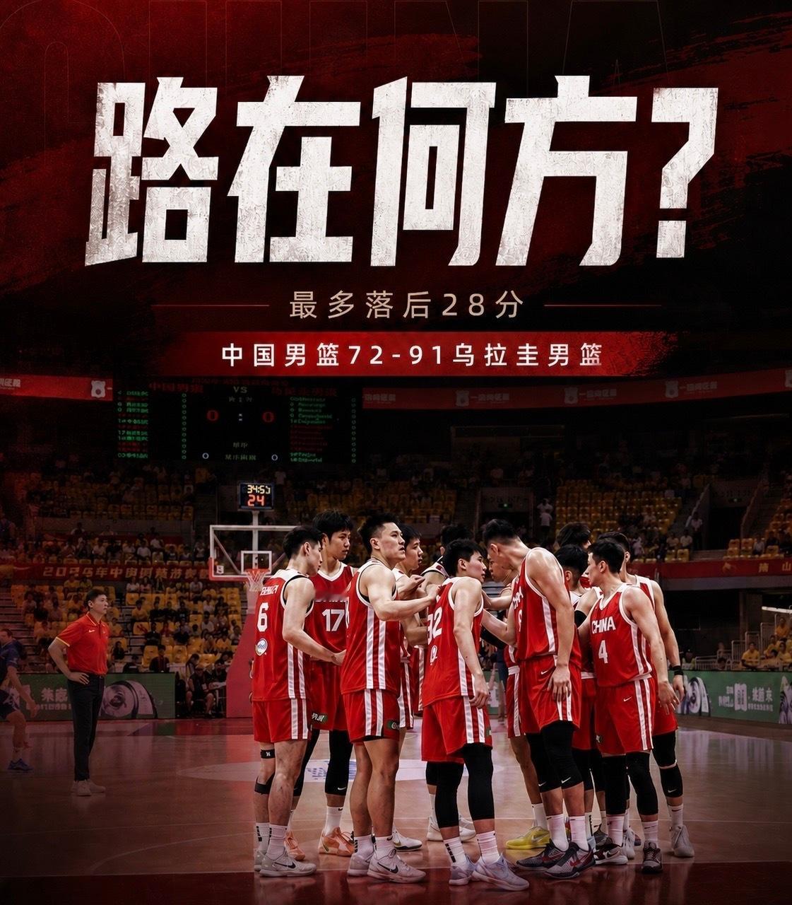 中国男篮惨败热身赛乌拉圭男篮23-1攻击波世界杯倒计时🔥23-1进攻狂潮！中国