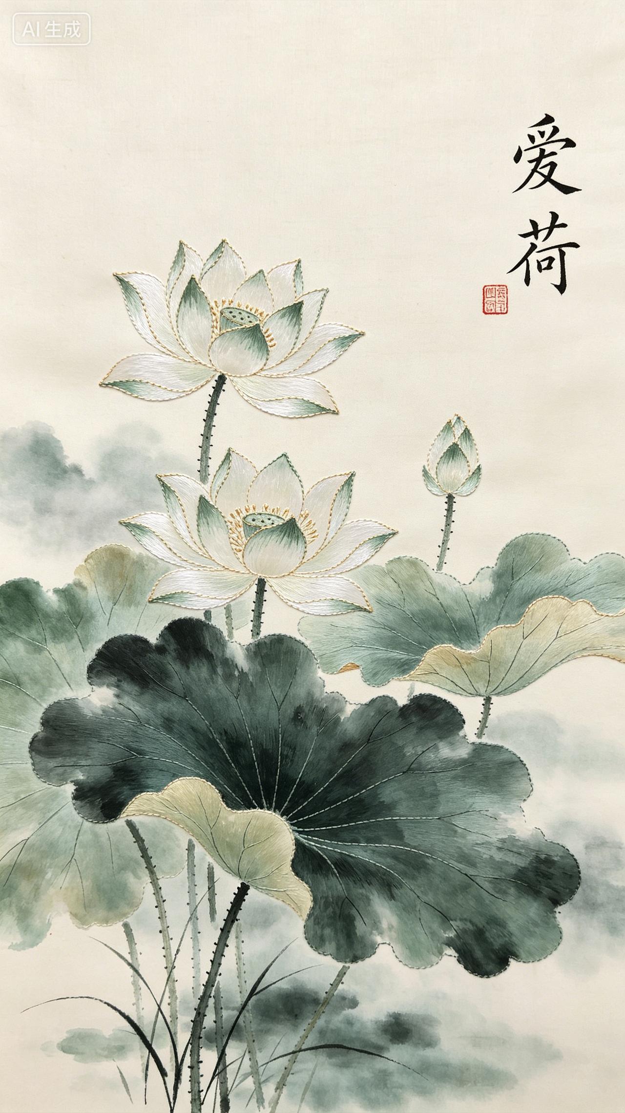 晨风荷叶香
这是最贴合夏日荷塘气质的经典下联，“晨风”对“夏雨”，把雨后的燥热瞬
