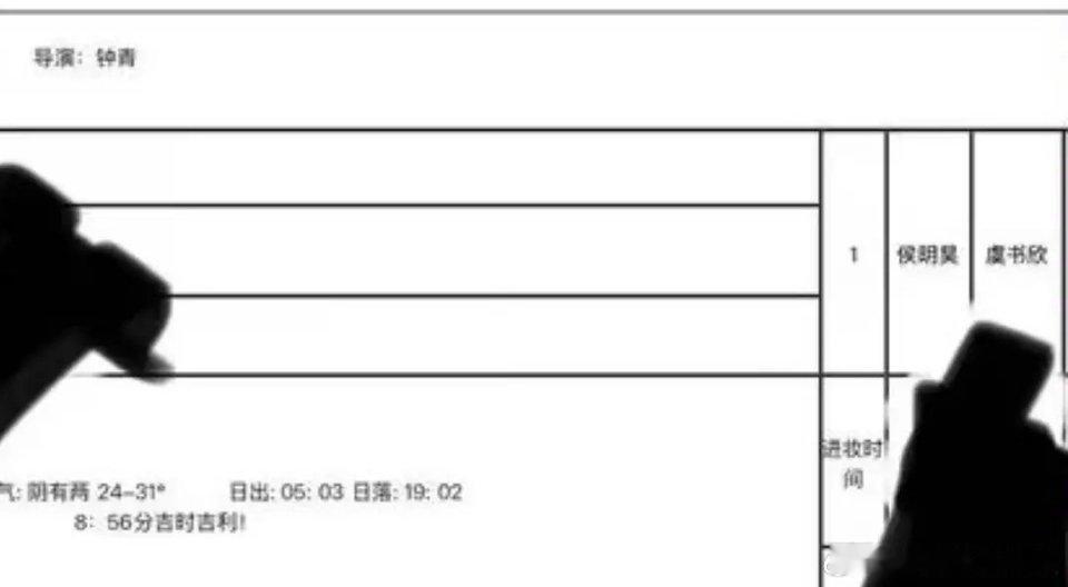 《神仙肉》 开拍通告，看到了侯明昊、虞书欣，应该是按新规排序的吧
