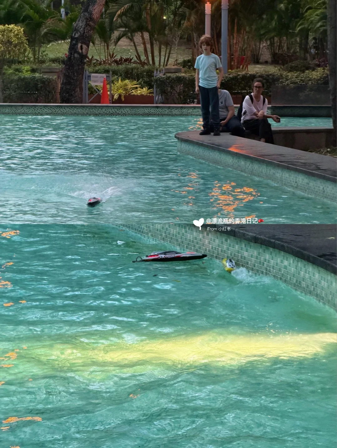 🇭🇰维多利亚公园秘境‼️免费遥控船专业水池