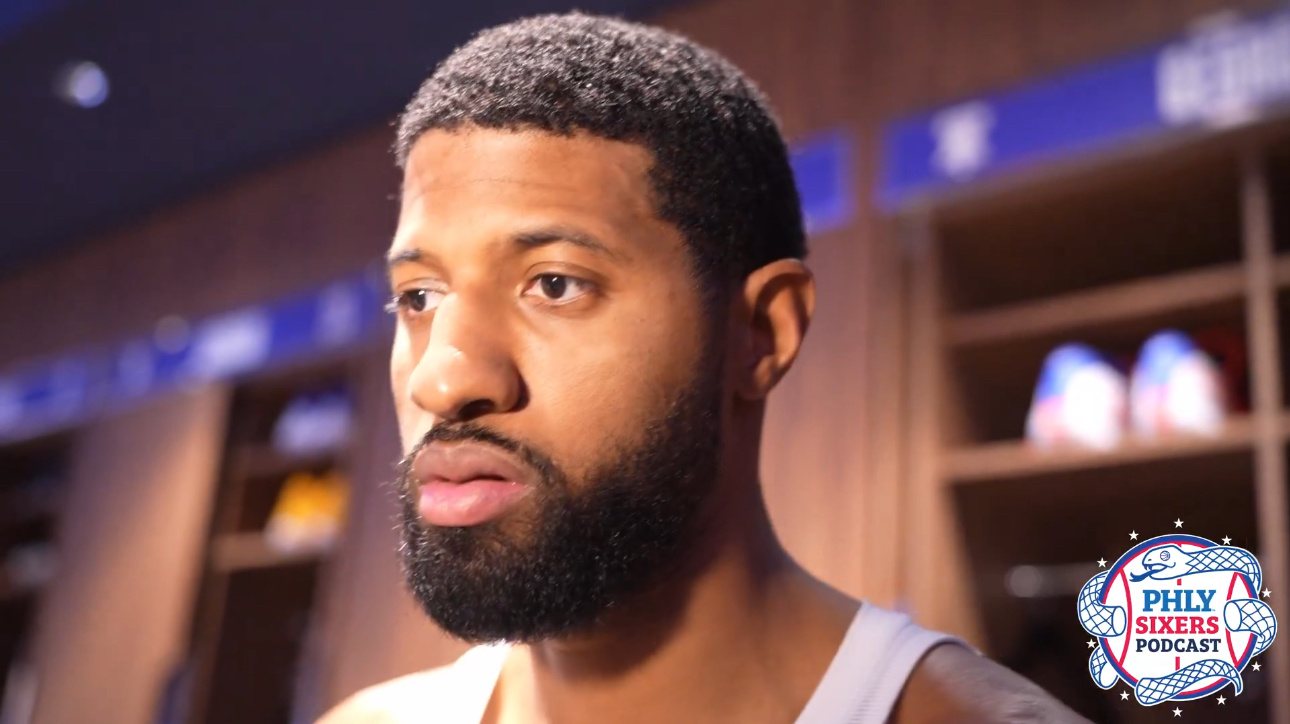 保罗·乔治赛后采访时，盛赞队友泰雷斯·马克西的精彩表现——“当他站在场上时，我就