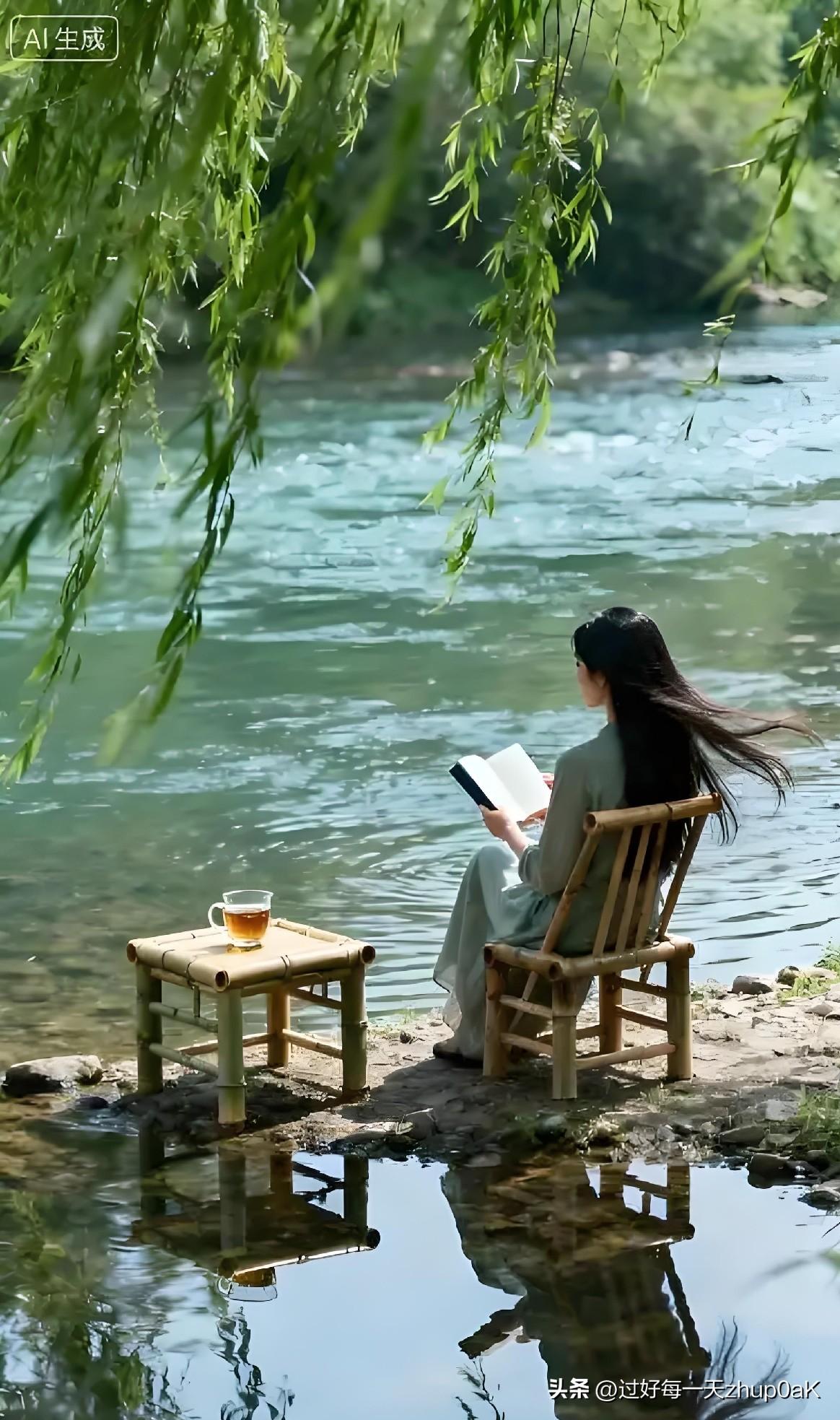 《竹下乘凉》
——明·庞尚鹏
绿雪飘飘阴复晴，
园林啼鸟似秋声。
萧然一枕羲皇世