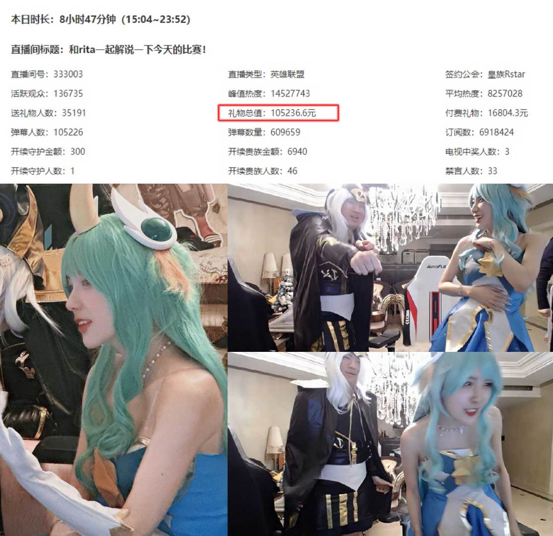 刚看到帖子说艾希妈妈昨天直播间数据这么好？太恐怖。热度确实高，大部分也喜欢看这种