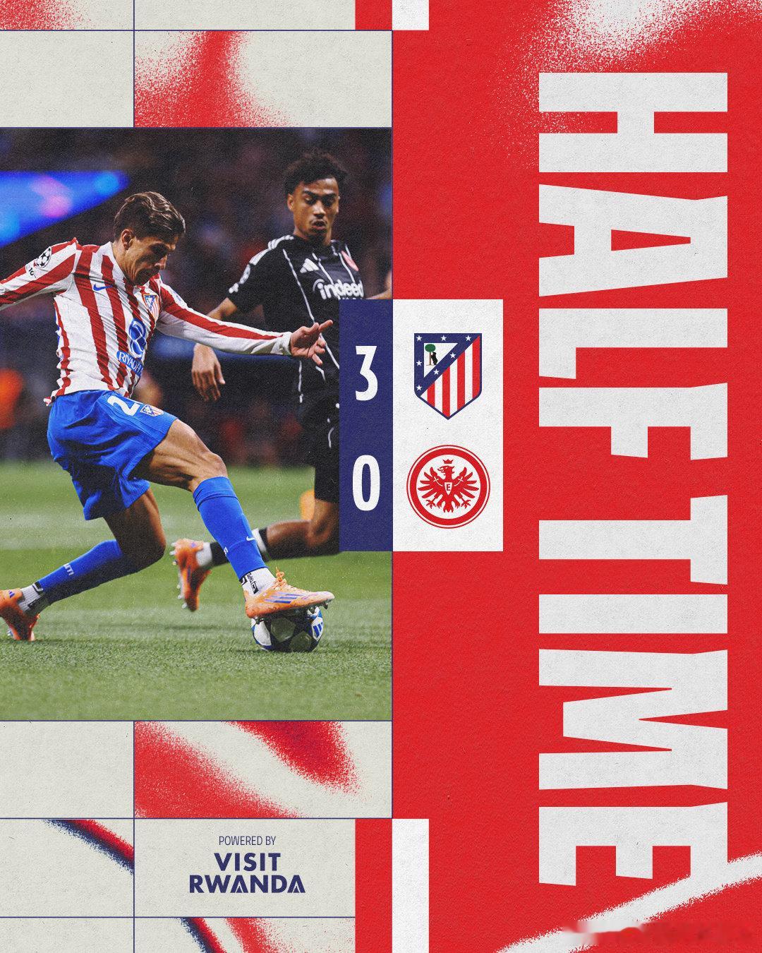 ⏱️中场休息｜马德里竞技3️⃣-0️⃣法兰克福各位指导作何评价？AupaAtle