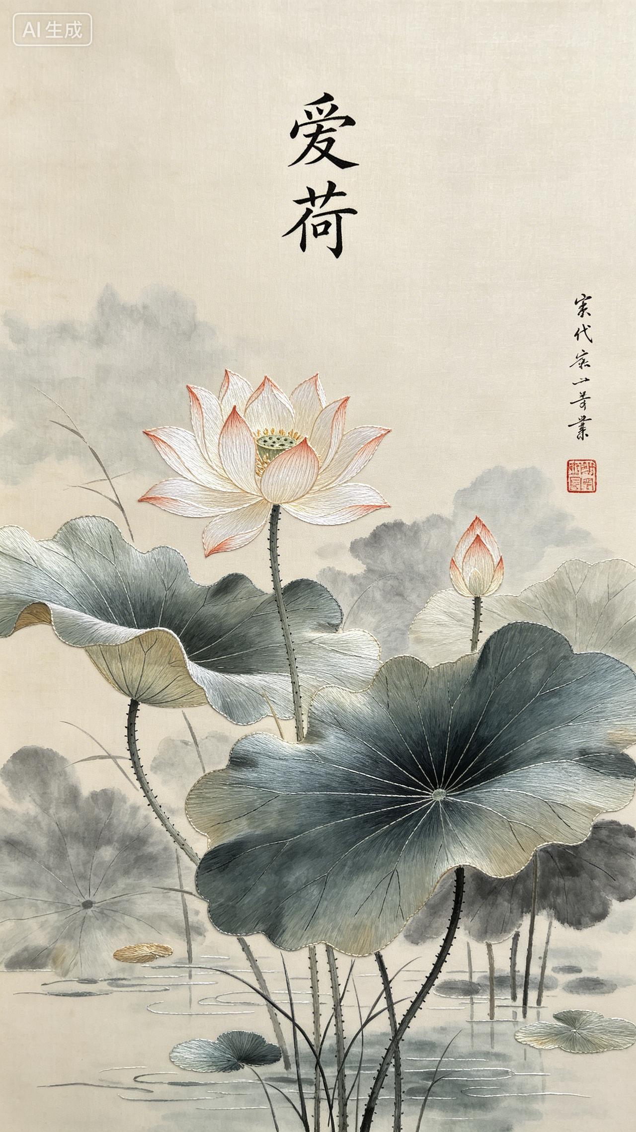 绿柳醉轻烟
这是最贴合初夏柔婉氛围的对句。上联写青荷在浅夏的风里慢慢舒展花瓣，把