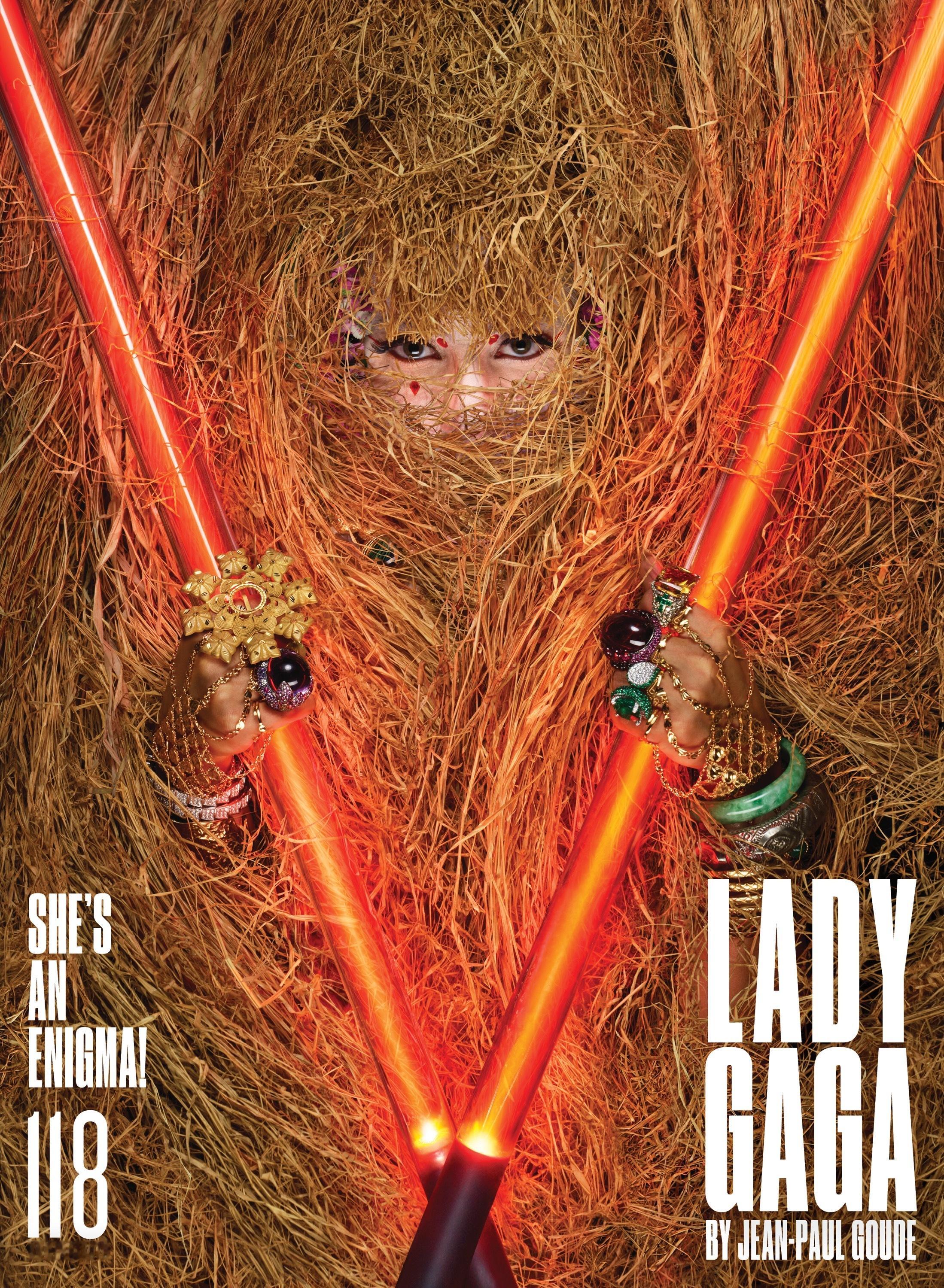 Lady Gaga 2018年V Magazine 春季刊封面大片，封面佩戴梵克