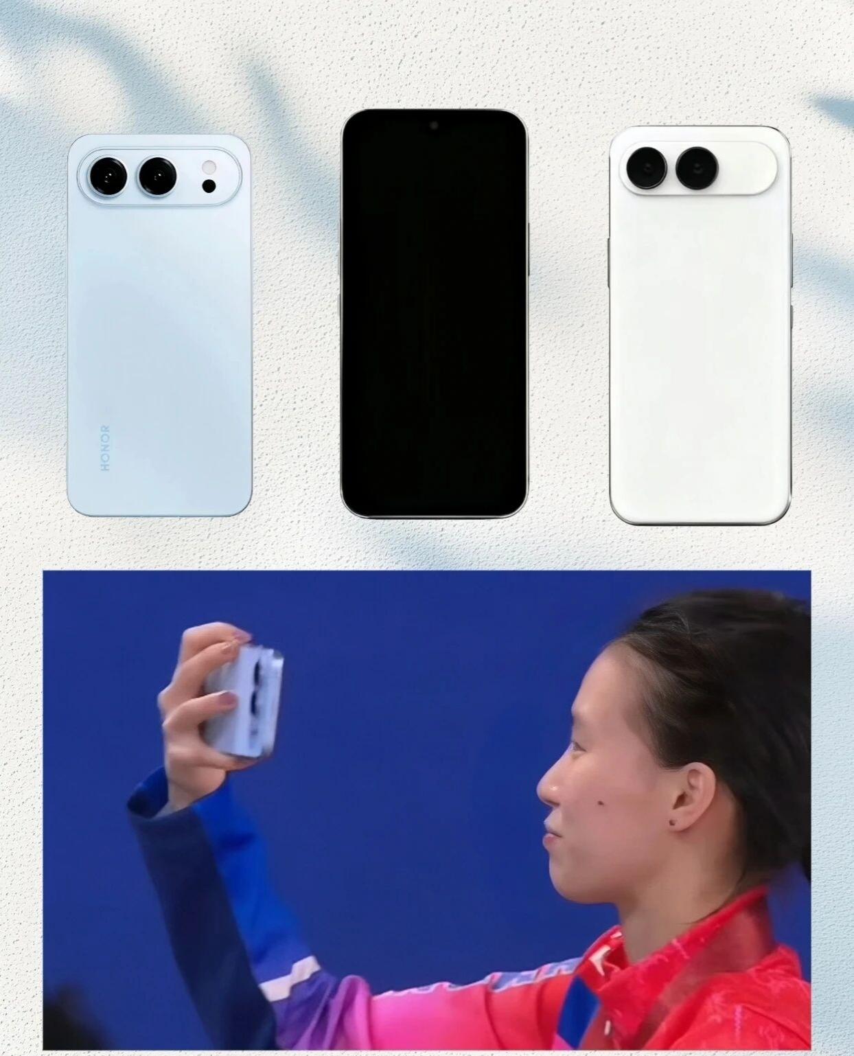 陈芋汐手持荣耀500，荣耀500设计和工艺双对标iPhoneAir。荣耀500真