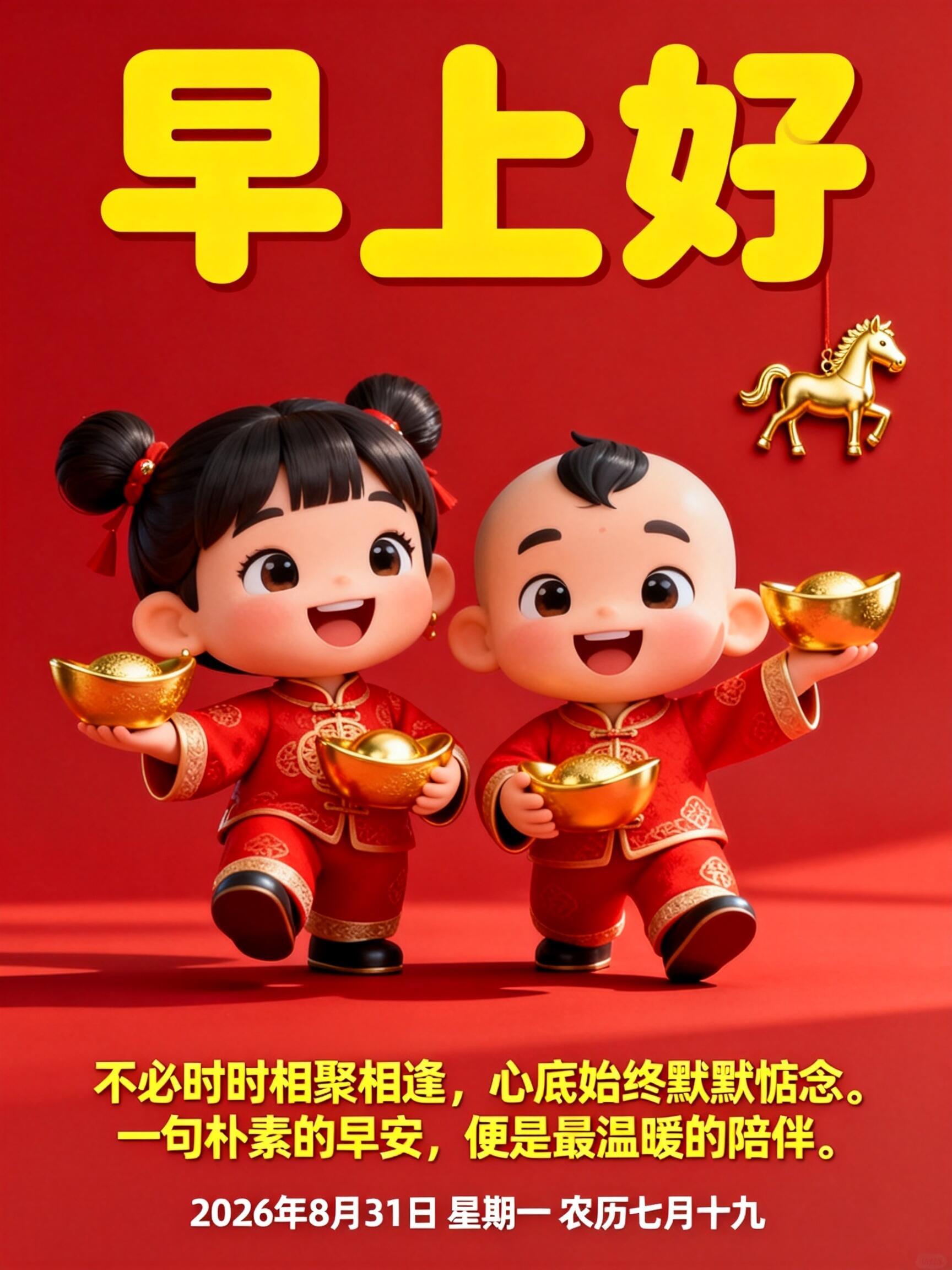 2026.8.31周一早安祝福图片壁纸拿图吱一声噢～ 