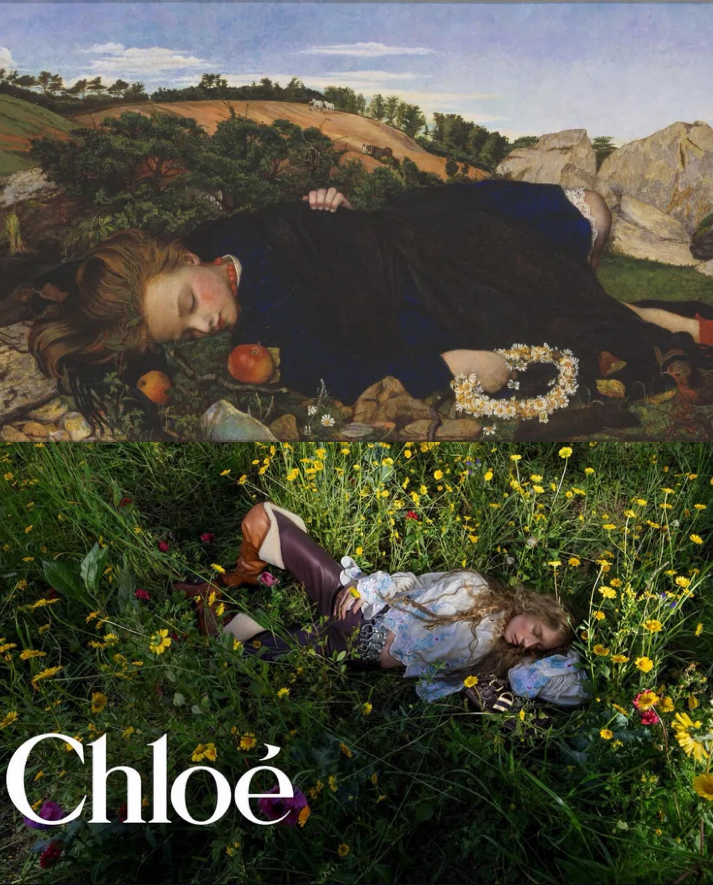 美学共振，Chloé 2026秋冬系列广告大片和艺术画作｜摄影：Inez & V