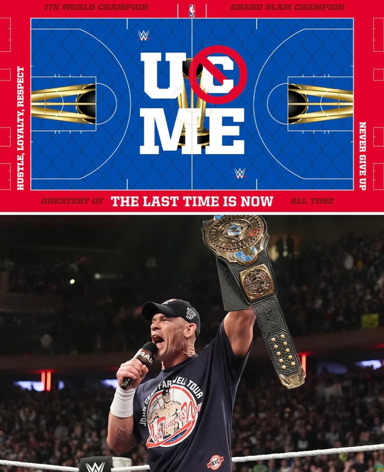 假如WWE超级巨星拥有自己的NBA杯主题球场！真帅啊！ 