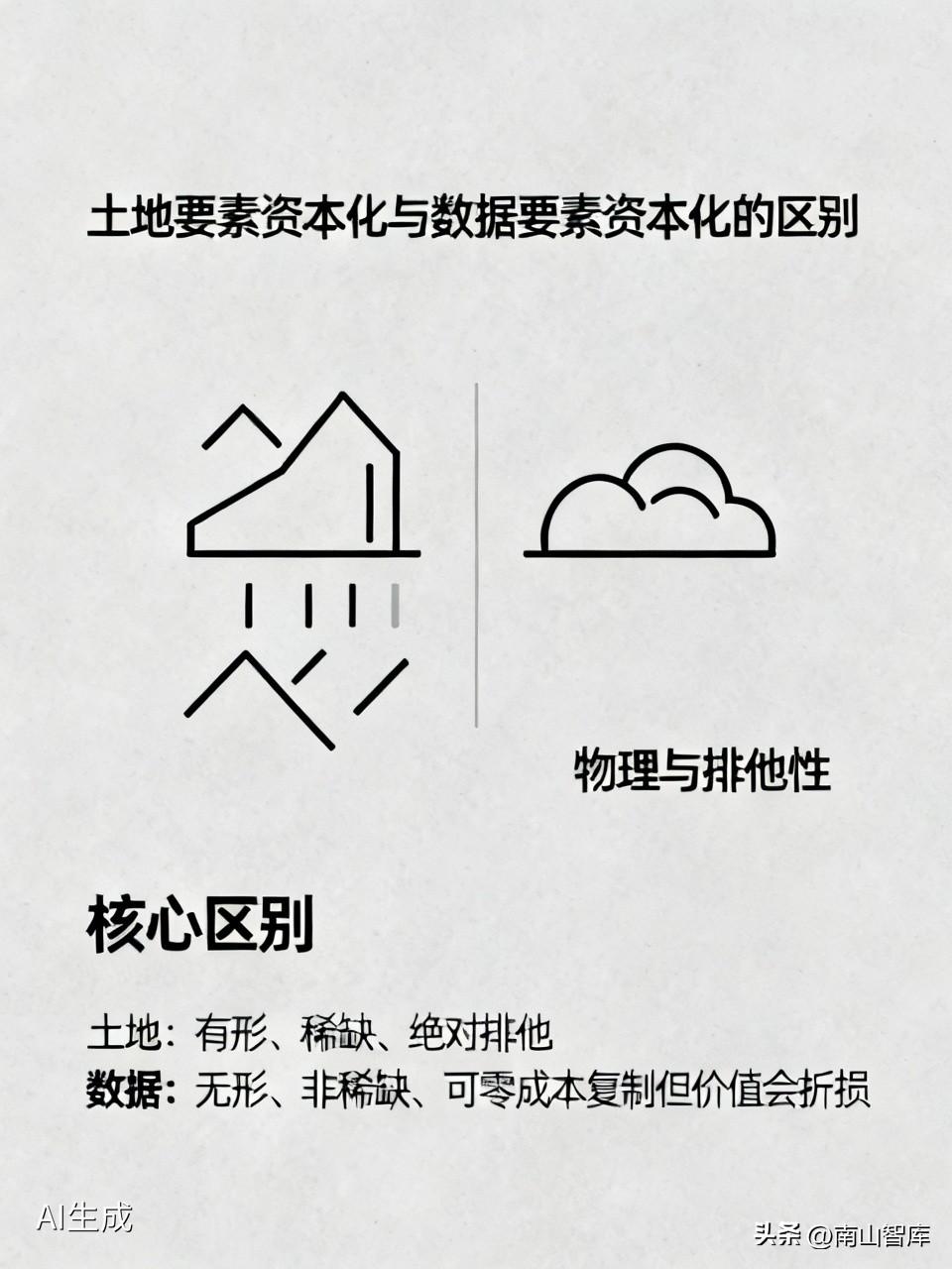 土地要素资本化与数据要素资本化的区别及各自可持续运行的底层逻辑？

这两者的核心
