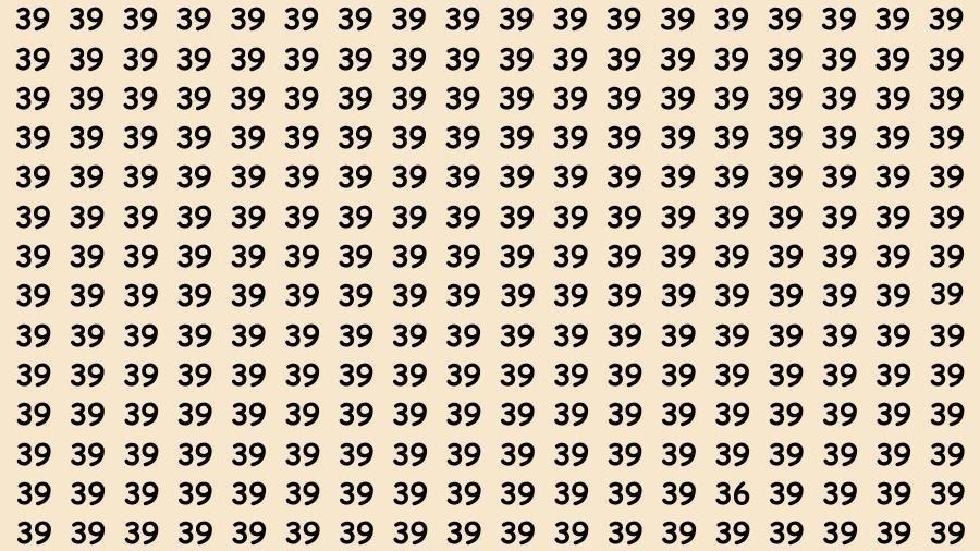 脑筋急转弯 找到数字：如果你有鹰眼，可以在 40 秒内找到 39 中的数字 36