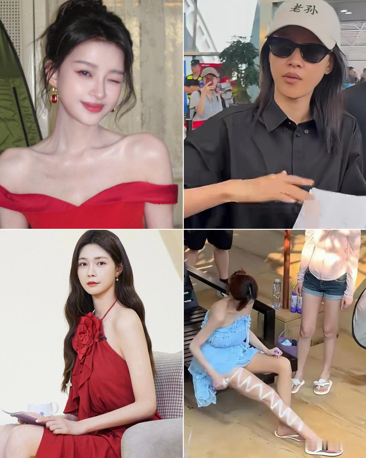 大家不用羡慕女明星白到发光，
看了孙怡的素颜才知道，
原来她和沈梦辰一样，少了两
