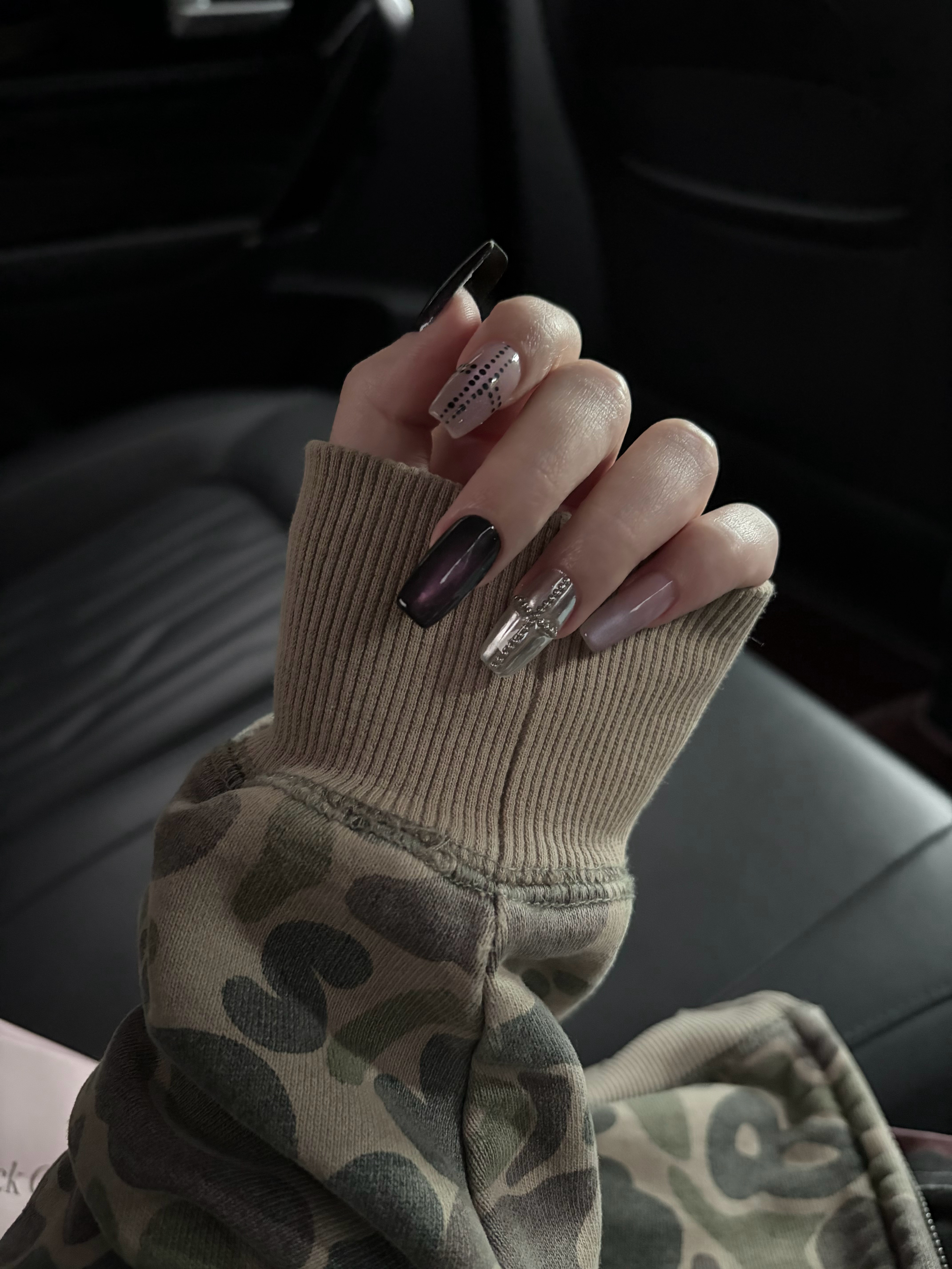 第n次紫色美甲（这个紫色猫眼真的好漂亮）💅🏻 