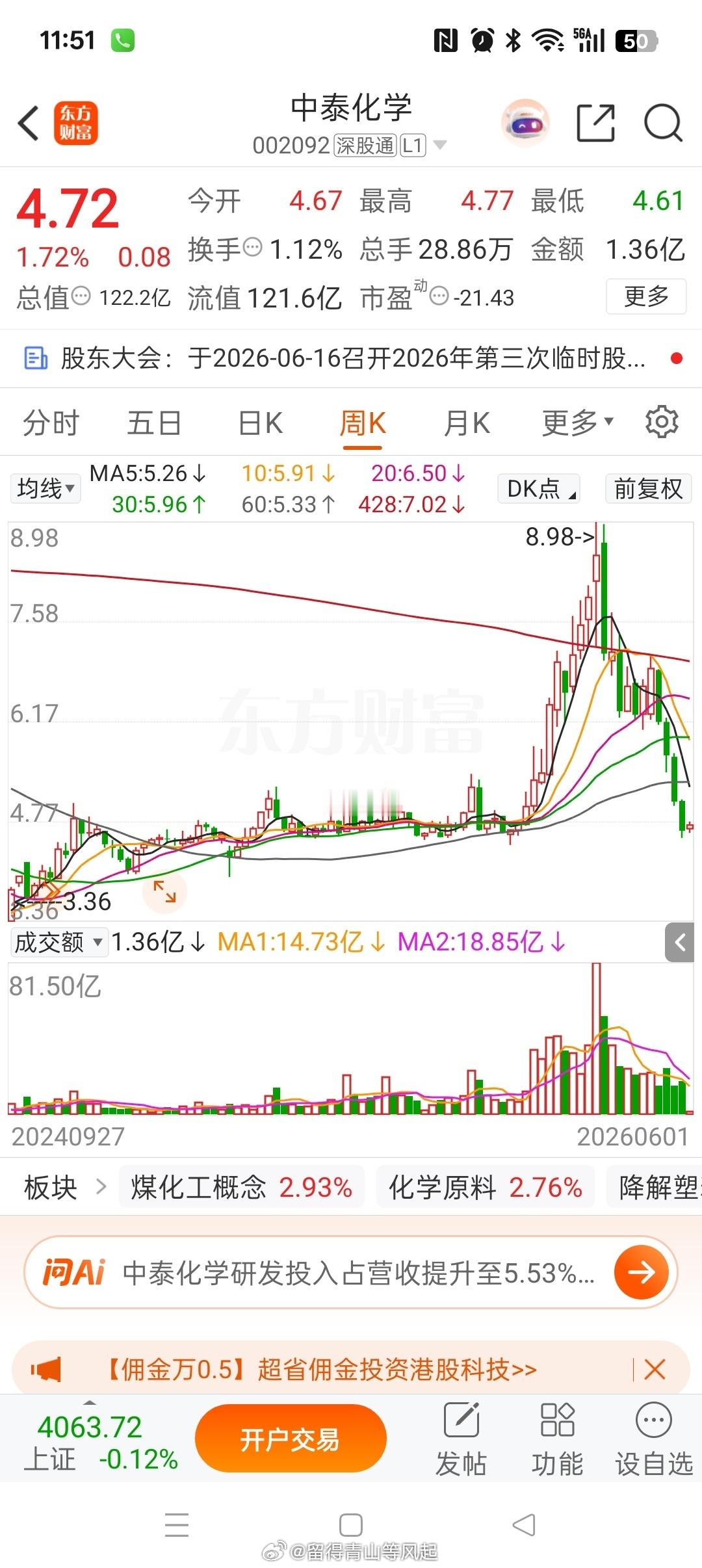 中泰化学 sz002092[股票]，今年我在新疆 pvc 上赚了一丢丢，是因为预
