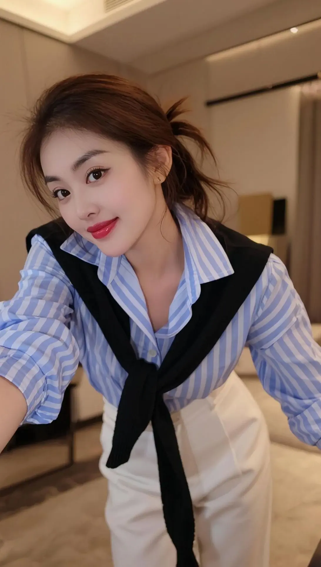 AI衬衫风自拍 ai创作