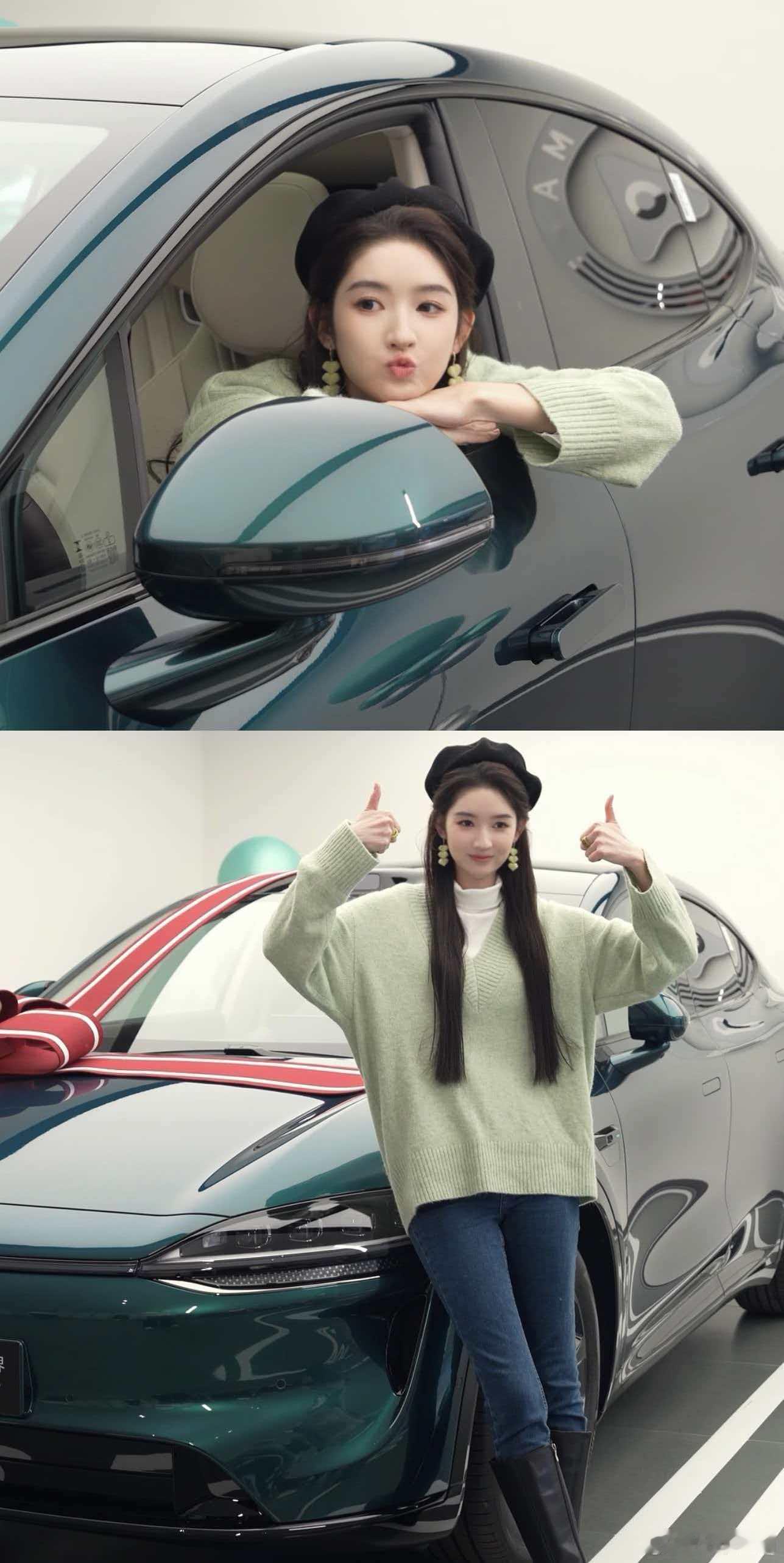 又有明星提车了这是智界R7是一个很好开的SUV开起来质感非常不错之前在广州开了一