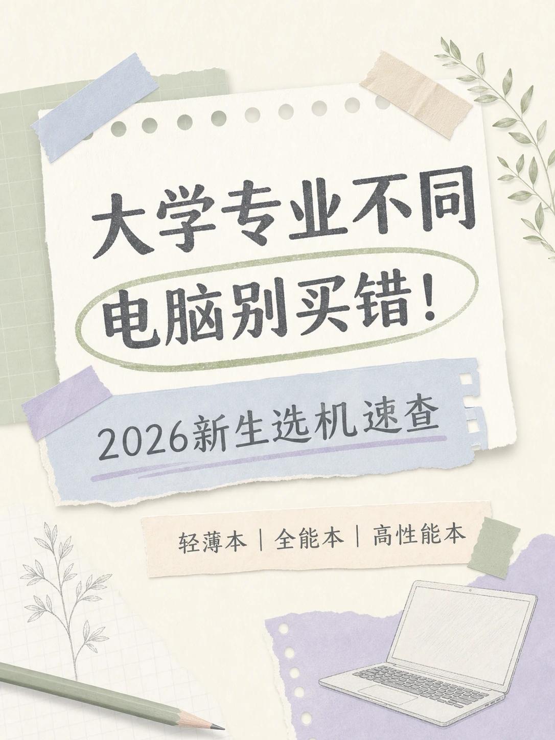 开学买电脑别瞎冲💻按专业选才不踩雷

开学季一到，后台好多学弟学妹问我笔记本怎