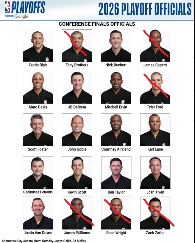 🤔福斯特大概率出战G7？NBA裁判排班惯例：托尼兄弟铁定无了斯科特·福斯特本赛