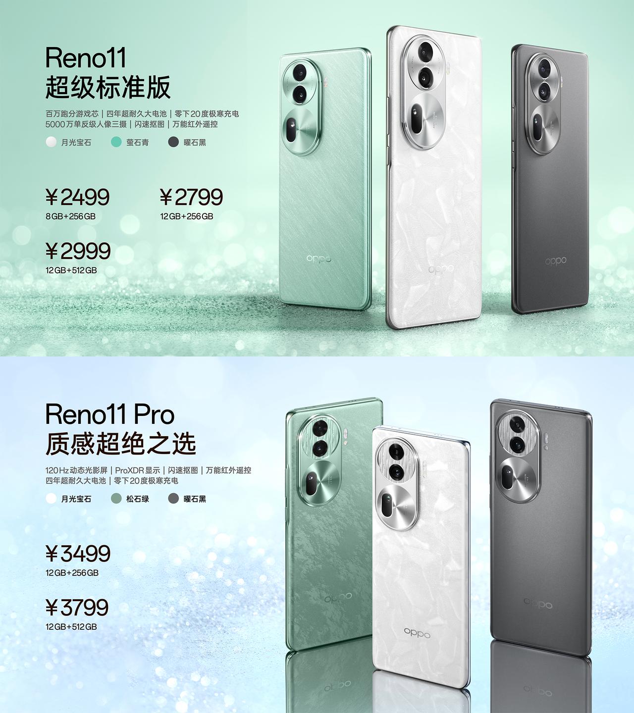 OPPO Reno11系列正式发布了，搭载Find系列同款超光影图像引擎，主打单