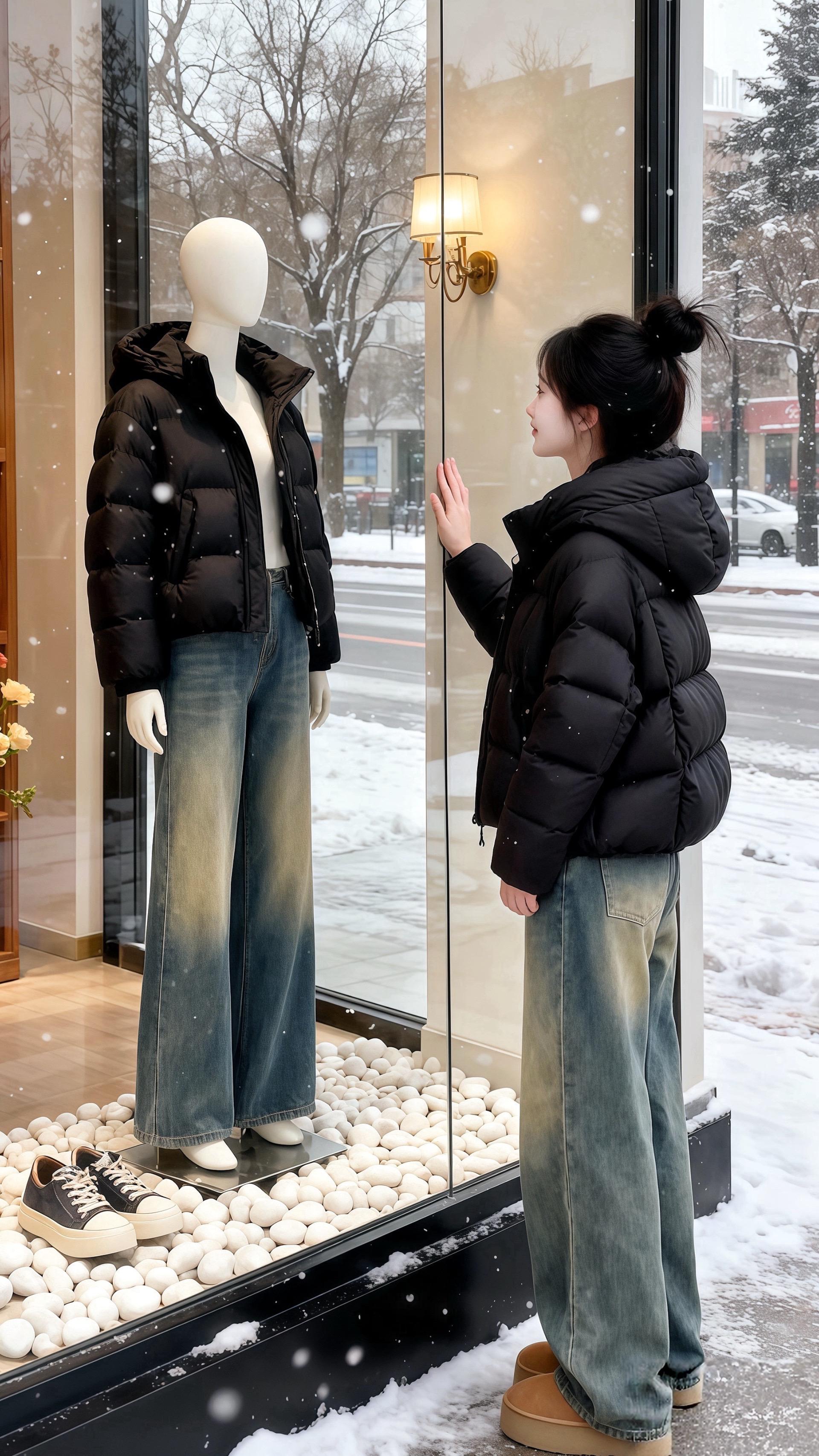 棉服 短款棉服 暖fufu的冬日ootd 保暖穿搭 冬季穿搭
