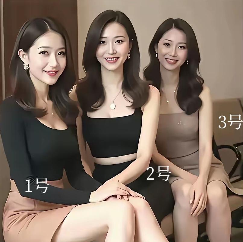 三选一，必须滴，选一个带回家过日子，你会选几号？感觉一号美女就是把生活当日子过的