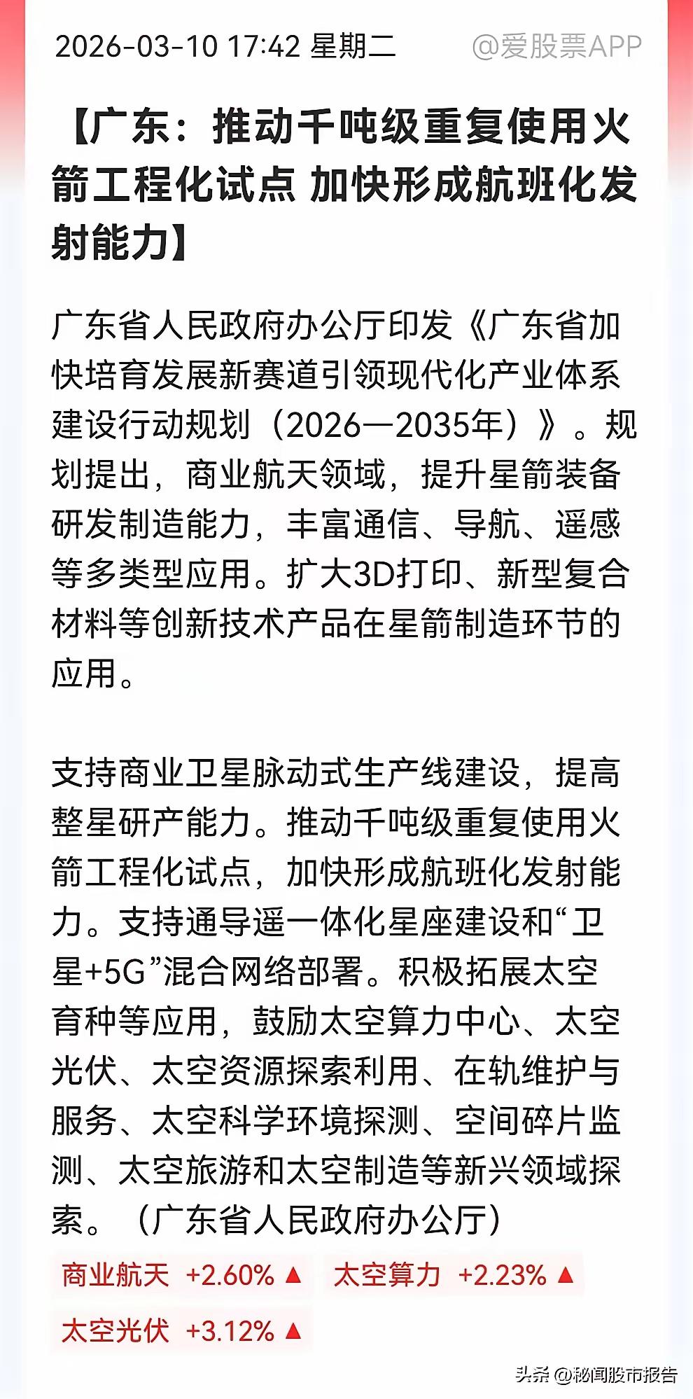 注意看！掘金重点！
我们看商业航天，现在又悄咪咪的爬上来了！
比如航发，今天又涨