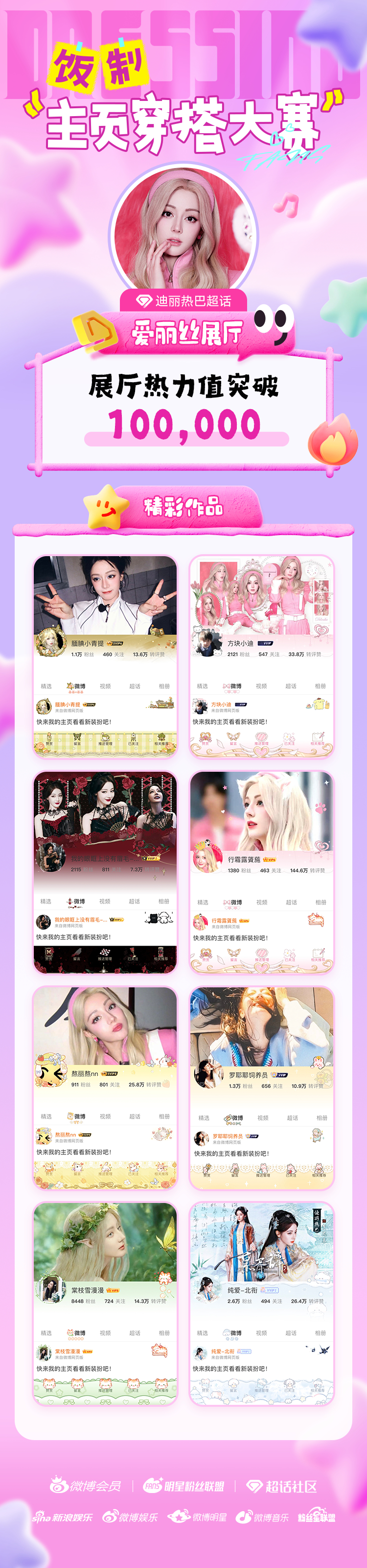 🌟 【饭制主页穿搭大赛热力战报｜优秀作品展示】感谢所有创作者的热情参与！恭喜的