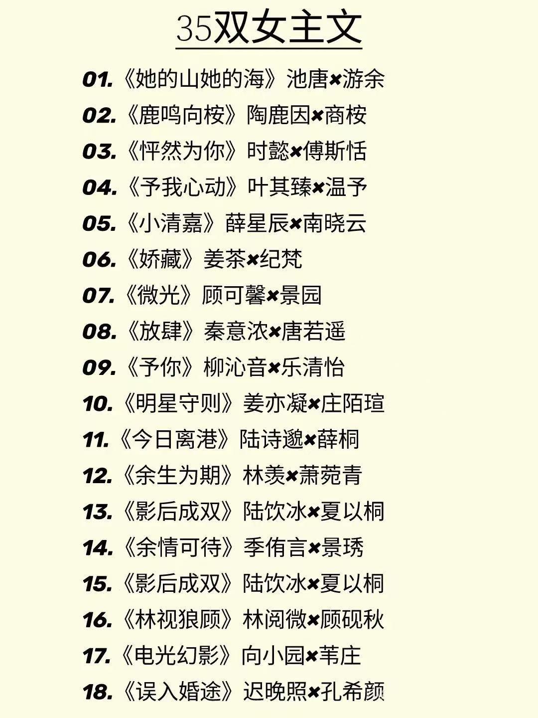 哪部双女主中是你看过最甜的
