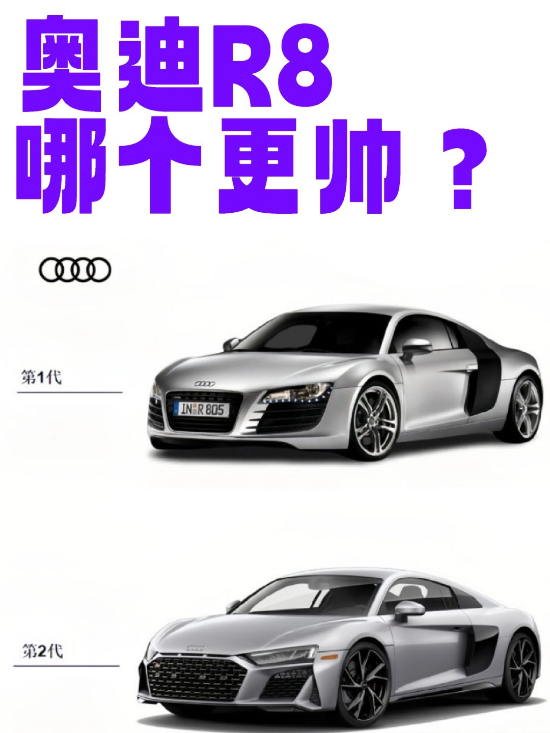 哪一代R8更帅？