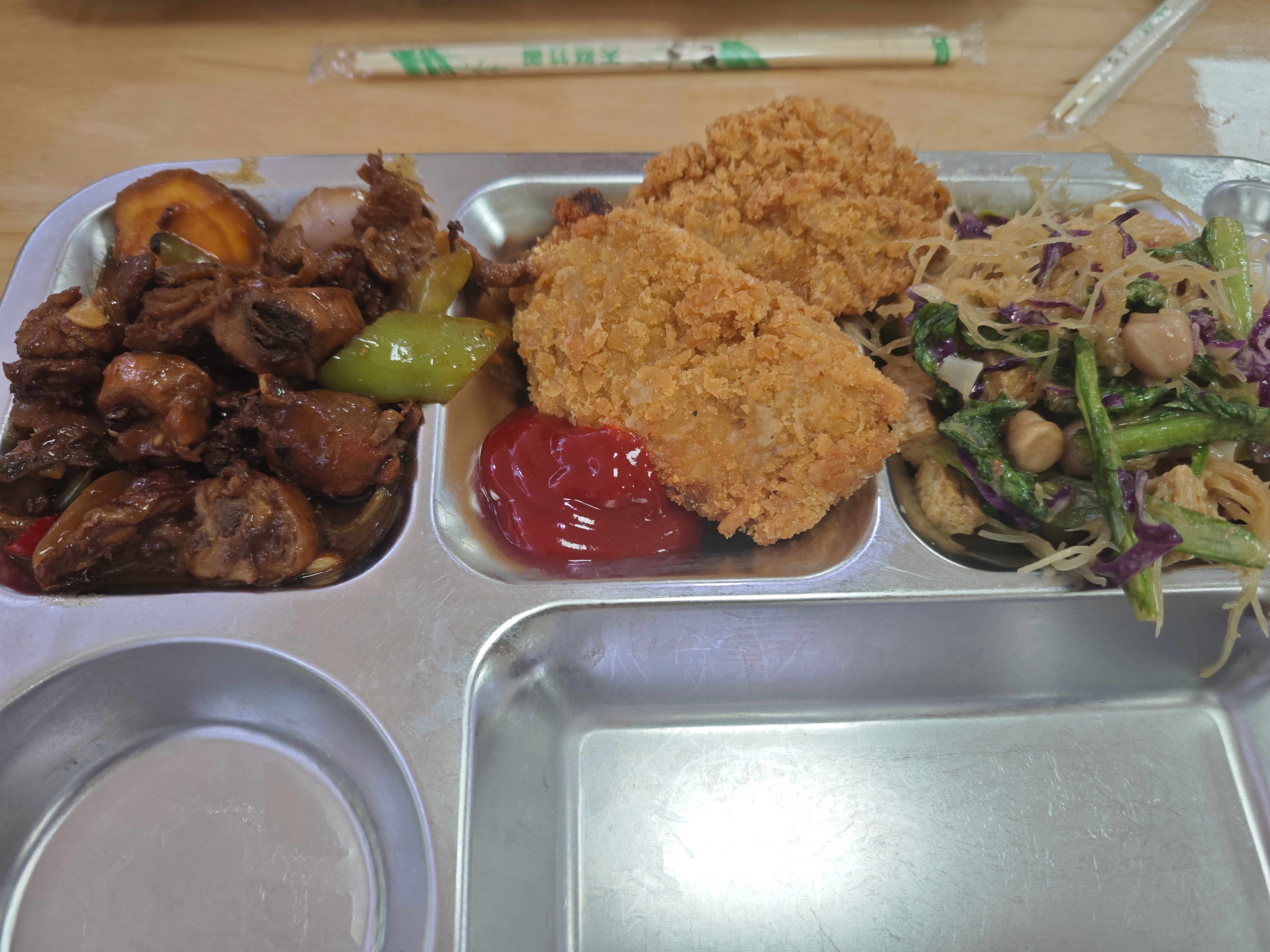这周唯一一次吃食堂