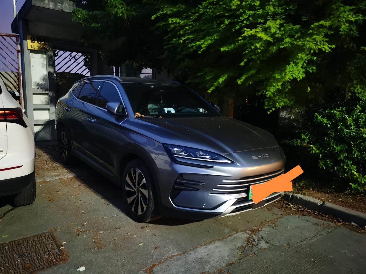 今天去充电，洗车的时候，发现前挡玻璃被什么东西砸了，有一些小裂纹，问题不大，不知
