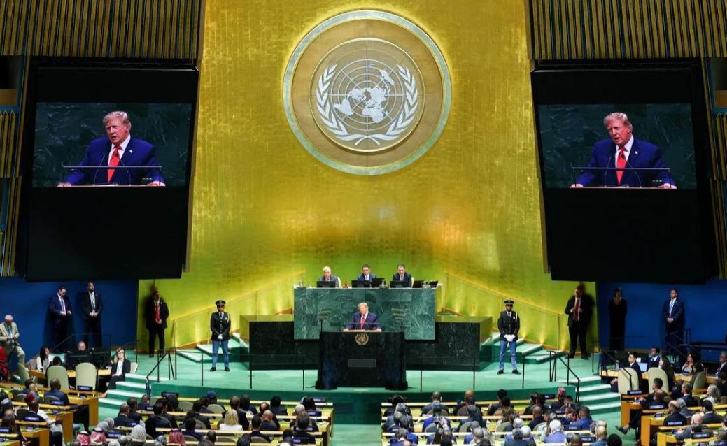 特朗普最新表态，在联合国大会上，特朗普表示：他向伊朗发动战争是为国际社会解决长远