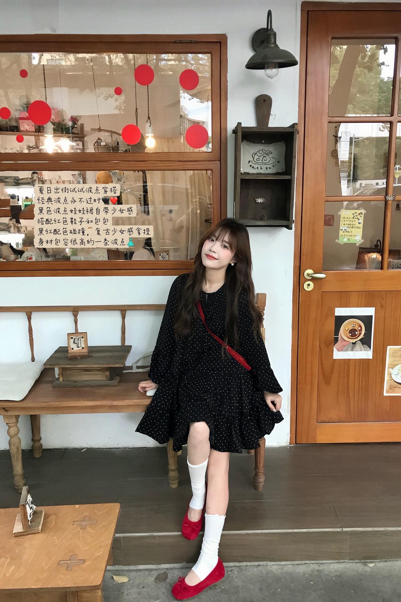 (. ❛ ᴗ ❛.) 🖤今年夏天真的会反复爱上波点
韩系波点 少女感ootd 