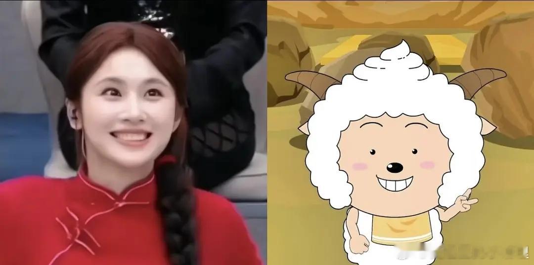 张慧雯被说撞脸懒洋洋，看着像嘛？ 